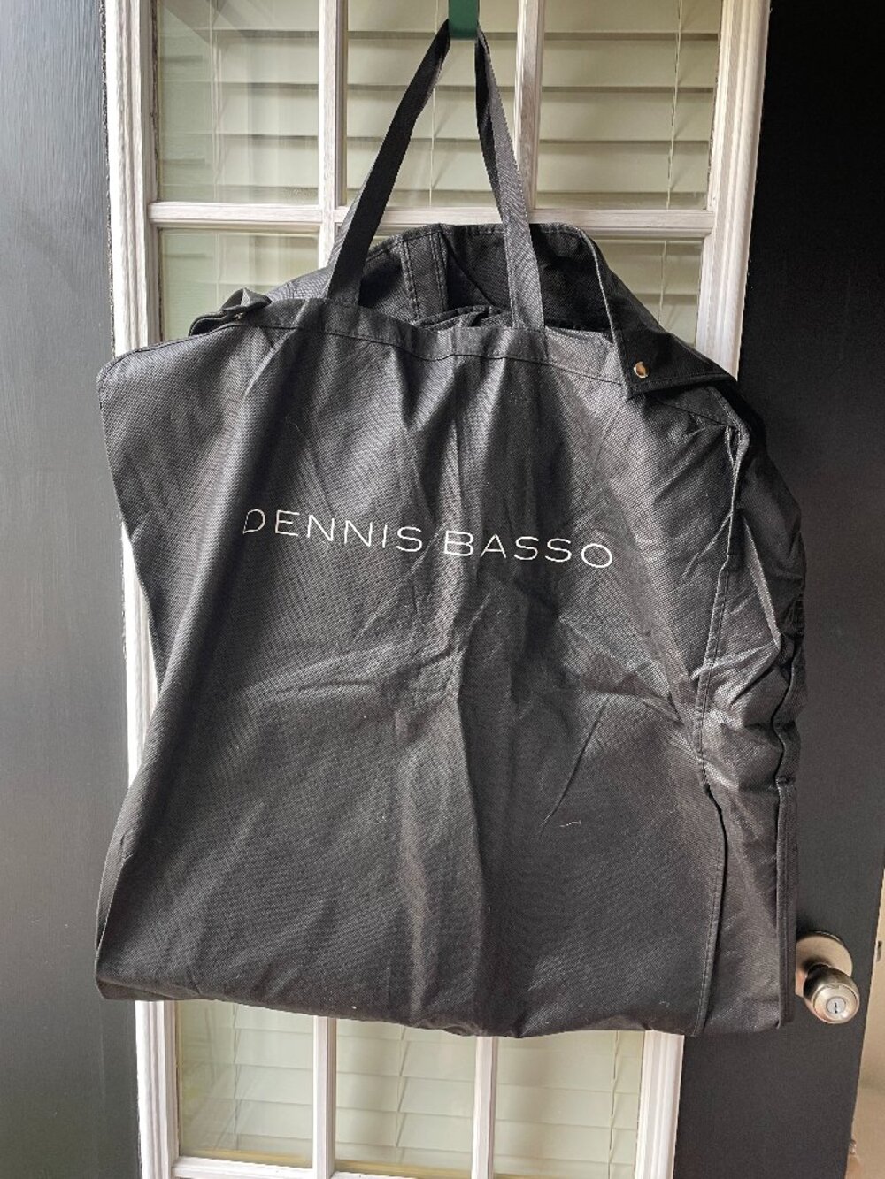 Dennis Basso Black Lightweight Garment/Travel Bag